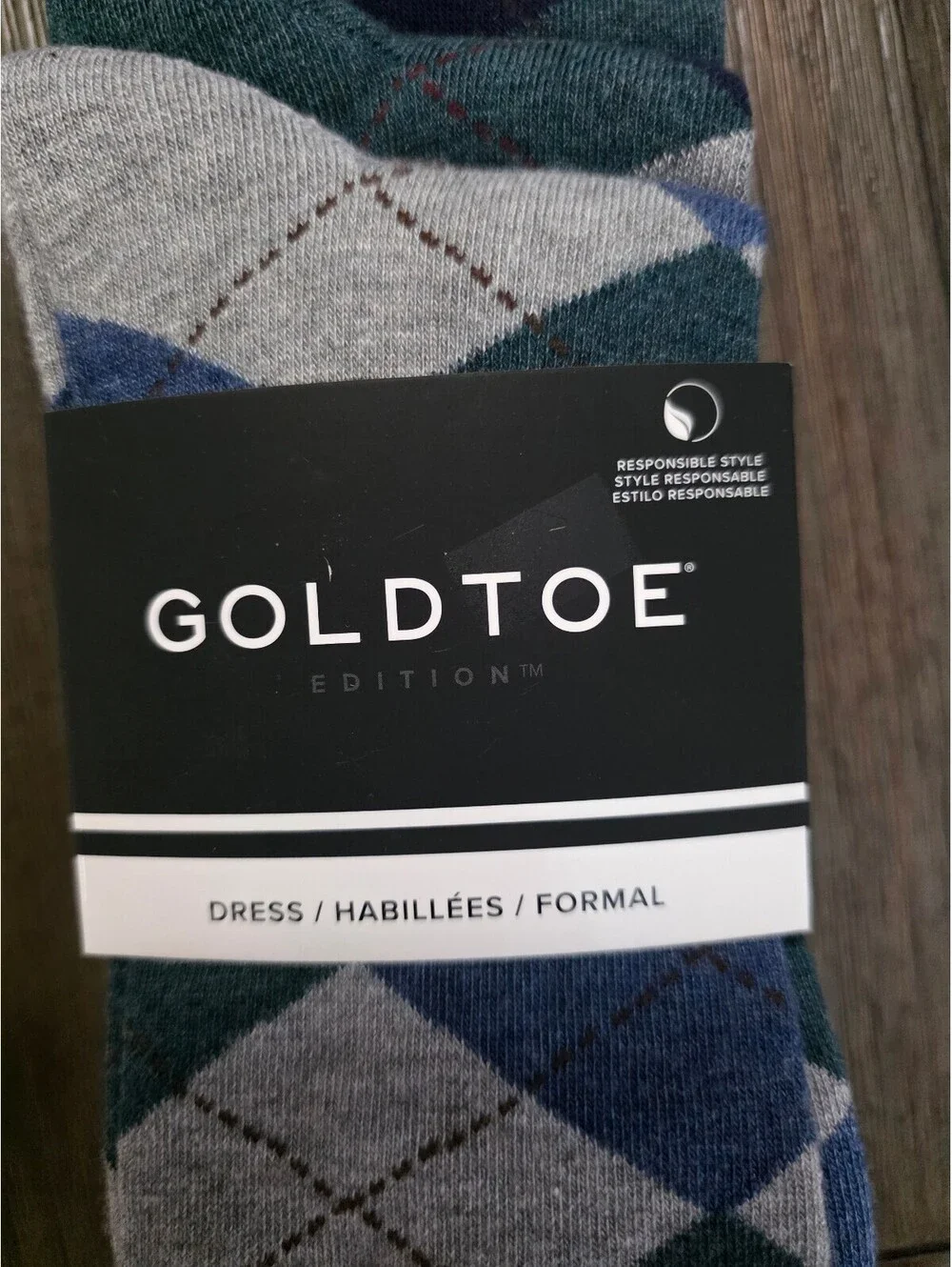 3 pack Goldtoe Edition Argyle Dress Socks - Size 6-12.5